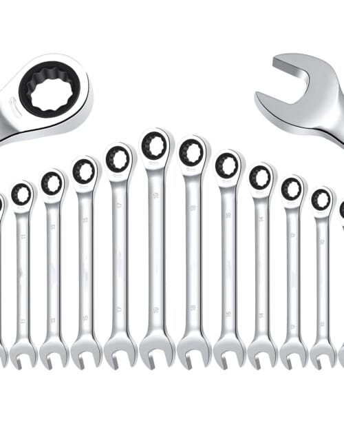 US GARVEE Wrench Set Ratcheting Combination Set 72-Teeth Cr-V Steel Ratchet Wrenches Set-1